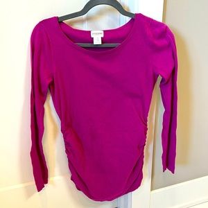 Pink Maternity Fitted Long Sleeve Motherhood Small